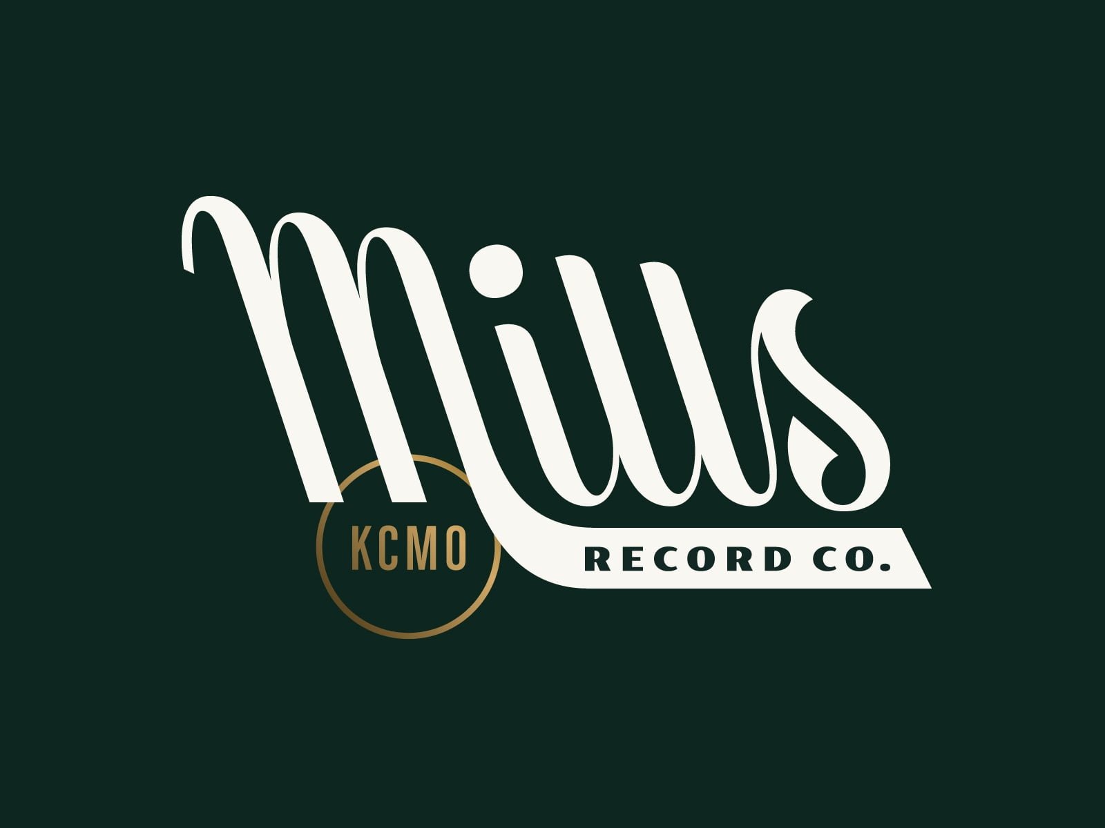 mills record co. logo