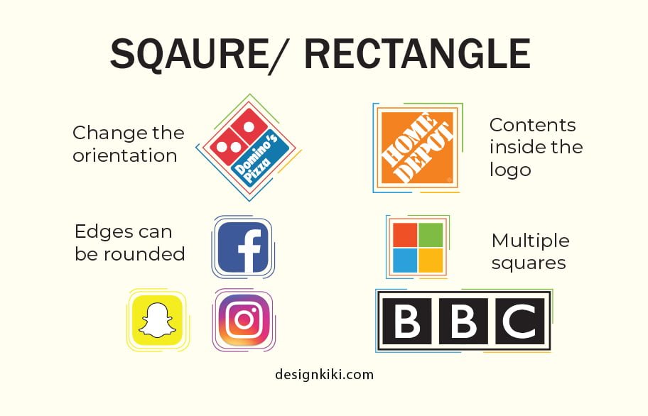 square/ rectangle logo examples